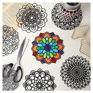 Colorful Mandala Art Set